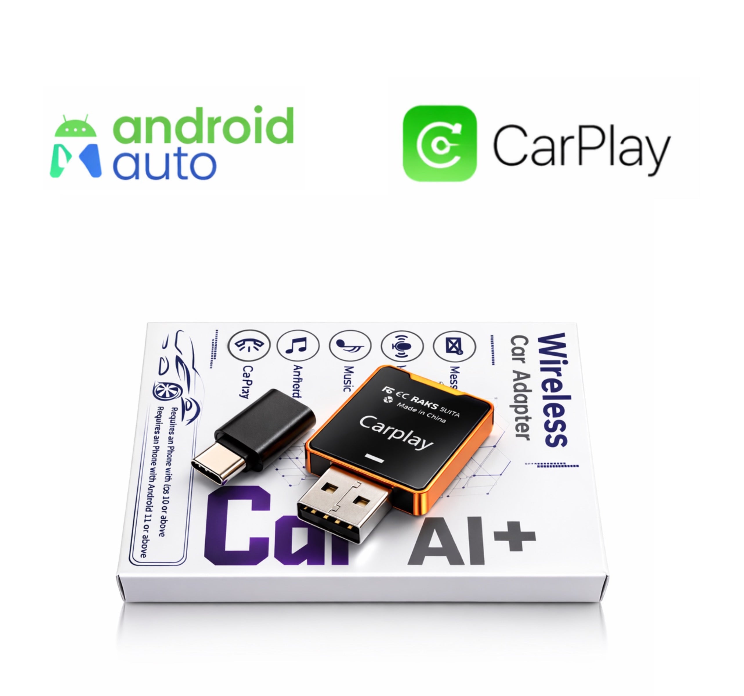 X-Stick One Apple CarPlay & Android Auto  Wireless Adapter – CarPlay kabellos verbinden